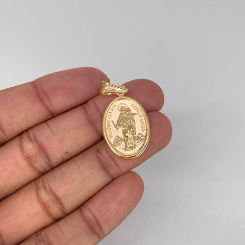 Dije Virgen Maria Auxiliadora Oro amarillo 2,4 Gr / 3,7 Cm