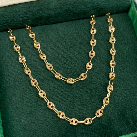 Cadena GC Diamantada Oro amarillo 18k 6,00 Gr / 3,3 mm / 45 Cm *