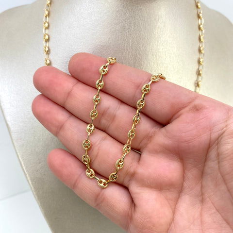 Cadena GC Diamantada Oro amarillo 18k 10,05 Gr / 4,3 mm / 60 Cm †