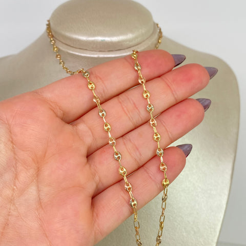 Cadena GC Tres oros 18k 4,01 Gr / 3,3 mm / 45 Cm *