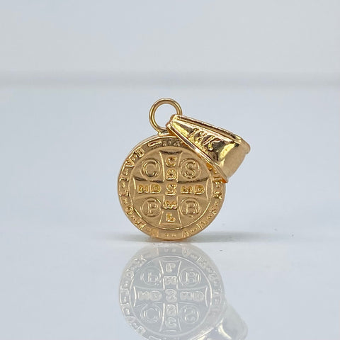 Dije San Benito Oro amarillo 0,56 Gr / 1,9 Cm *