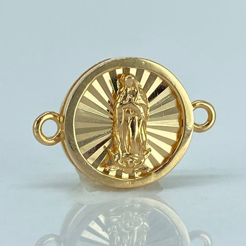 Herraje Virgen Guadalupe Diamantada Oro amarillo 1,48 Gr / 1,8 Cm *
