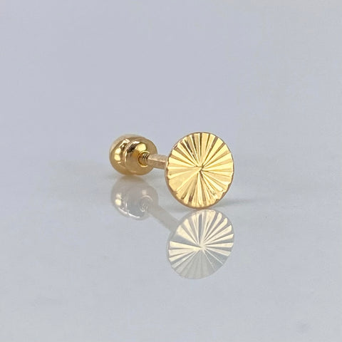 Piercing Circulo Diamantado / Oro Amarillo 18k (Joya) / 4mm / 0,3gr / 1cm / (Oreja) *