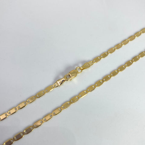Cadena Italy Plana Oro amarillo 18k 5,86 Gr / 2,3 mm / 60 Cm *