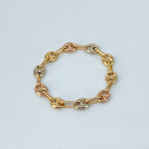 Anillo GC Lisos Tres oros / Talla 6 1/2 / 0,62 Gr / 3,3 mm *