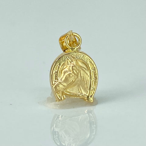 Dije Herradura Caballo Oro amarillo 18k 0,55 Gr / 1,7 Cm *