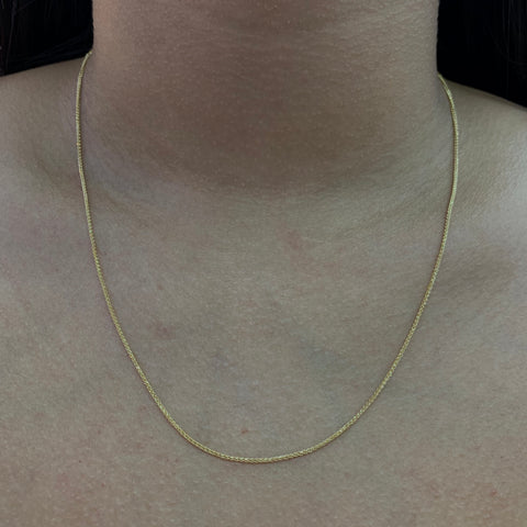 Cadena Italy Franco Oro amarillo 18k 2,7 Gr / 1 mm / 50 Cm *