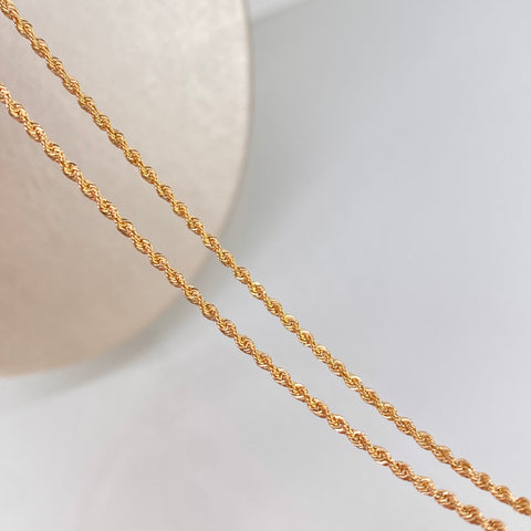 Cadena ● Lazo Oro amarillo 18k +1 / 1,75 Gr / 1,7 mm / 50 Cm