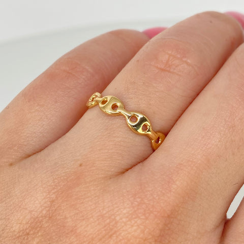 Anillo GC Oro amarillo 18k / Talla 6 1/4 / 1,40 Gr †