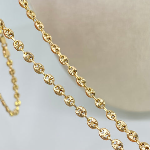 Cadena GC Diamantada Oro amarillo 18k 7,08 Gr / 3 mm / 45 Cm *