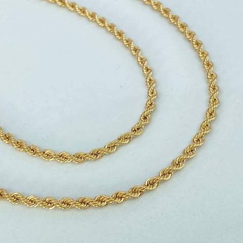 Cadena ● Lazo Oro amarillo 18k +1 / 5,15 Gr / 2,7 mm / 50 Cm *
