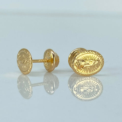 Topos Virgen Guadalupe Oro amarillo 18k 0,65 Gr / 6 mm †