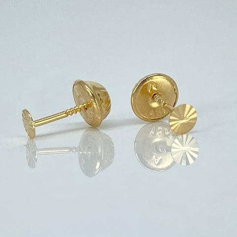 Topos Circulo Diamantado Oro amarillo 18k 0,35 Gr / 3 mm *