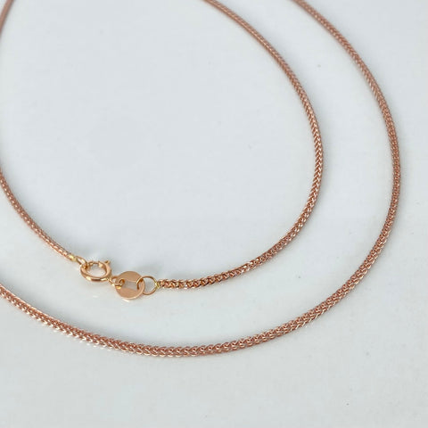 Cadena ● Franco Oro blanco y Oro rosa 18k +2 / 3,6 Gr / 1,1 mm / 60 Cm †