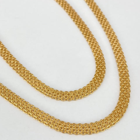 Cadena ● China Oro amarillo 18k 6,22 Gr / 4,2 mm / 50 Cm