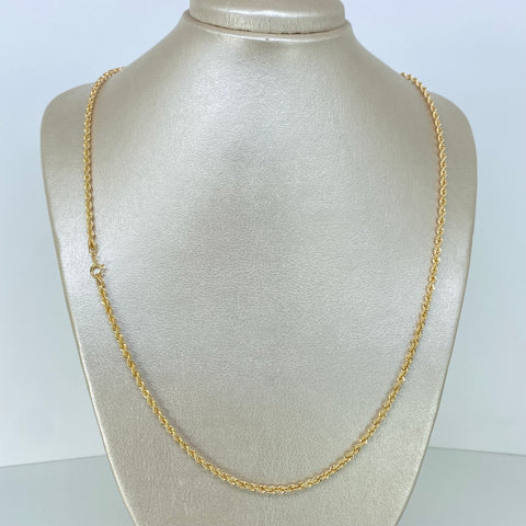 Cadena ● Lazo Oro amarillo 18k +1 / 3,95 Gr / 3 mm / 60 Cm