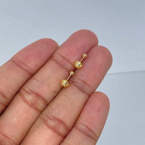 Topos Bolas Lisas Oro amarillo 0,45 Gr / 3 mm *