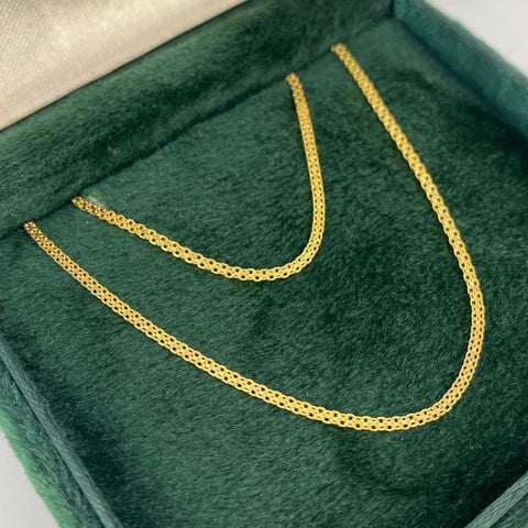 Cadena Italy China  Oro amarillo 18k +1 / 2,94 Gr / 1,3 mm / 60 Cm *