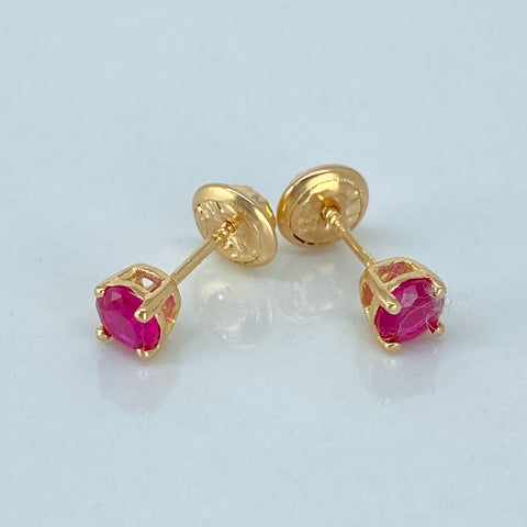 Topos Circon Fuscia Oro amarillo 0,88 Gr / 4,2 mm *
