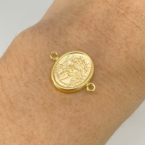 Herraje Rostro Jesus Oro amarillo 18k 1 Gr / 2 Cm *