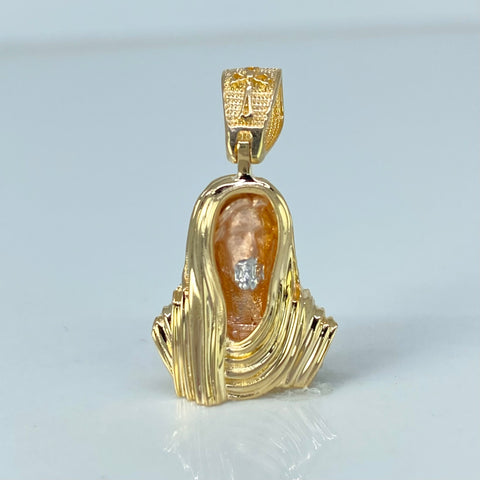 Dije Rostro Jesus Tres oros 3,5 Gr / 2,8 Cm †