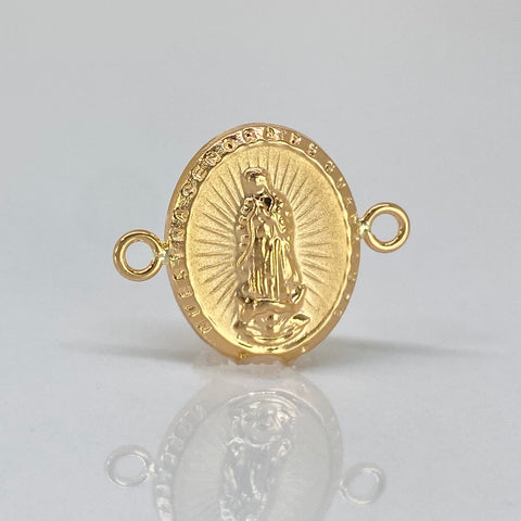 Herraje Virgen Guadalupe Oro amarillo 18k 0,85 Gr / 1,8 Cm †