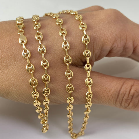 Cadena GC Lisa Oro amarillo 18k 6,00 Gr / 4,0 mm / 42 Cm