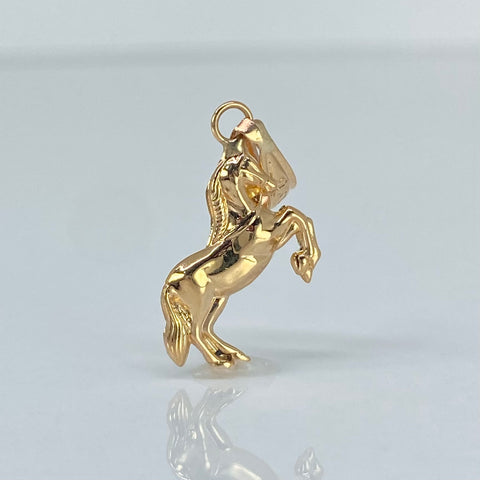 Dije Caballo Oro amarillo 18k 0,6 Gr / 2,5 Cm †