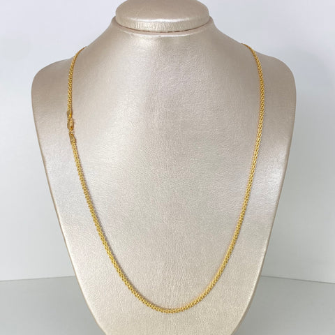 Cadena ● China Oro amarillo 18k 5,55 Gr / 3,1 mm / 60 Cm *