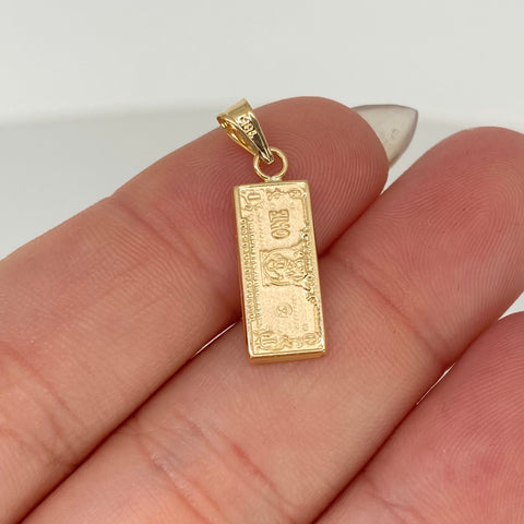 Dije Dolar Oro amarillo 18k 0,82 Gr / 2,2 Cm *