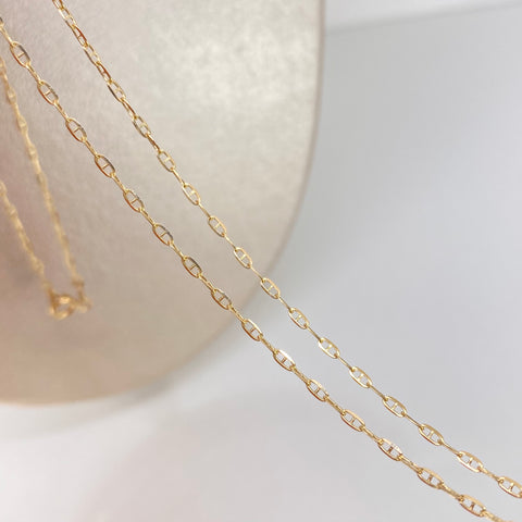 Cadena ● GC Italy Oro amarillo 18k +1 / 2,18 Gr / 1,4 mm / 50 Cm