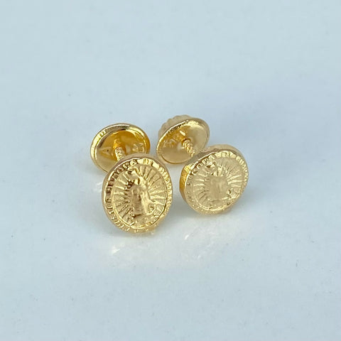 Topos Virgen Guadalupe Oro amarillo 0,65 Gr / 6,6 mm