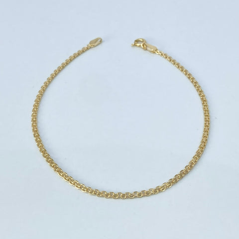 Pulso ● Chino Oro amarillo 18k +1 / 1,1 Gr / 1,8 mm / 19,8 Cm †