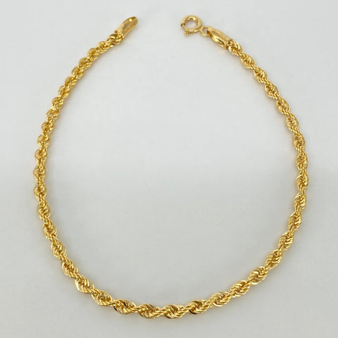 Pulso ● Lazo Oro amarillo 18k +1 / 1,86 Gr / 2,7 mm / 19 Cm †