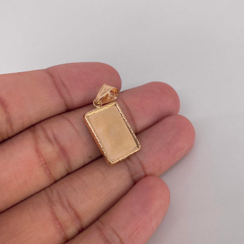 Dije Placa Rectangular Oro amarillo 1,52 Gr / 3 Cm