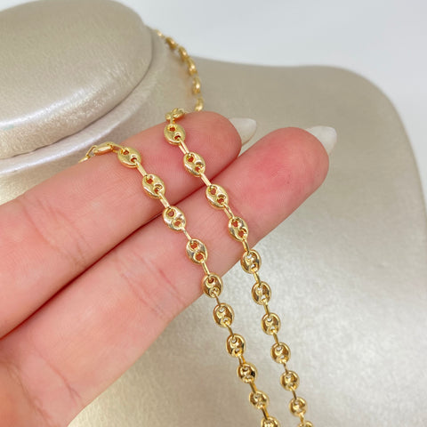 Cadena GC Oro amarillo 18k 5,45 Gr / 4 mm / 45 Cm †