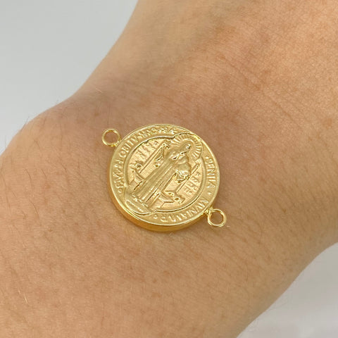 Herraje San Benito Oro amarillo 18k 1,6 Gr / 2,5 Cm *