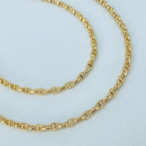 Cadena ● GC Italy Oro amarillo 18k +1 / 3,8 Gr / 2,6 mm / 45 Cm †