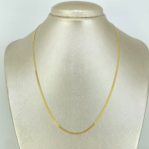 Cadena ● China Oro amarillo 18k 2,56 Gr / 1,8 mm / 45 Cm *