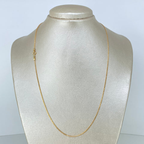 Cadena ● China Oro amarillo 18k 2,58 Gr / 1,4 mm / 50 Cm