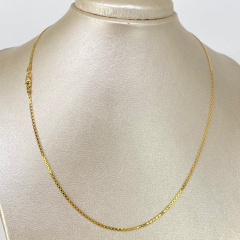 Cadena ● China Oro amarillo 18k 3,25 Gr / 1,6 mm / 45 Cm