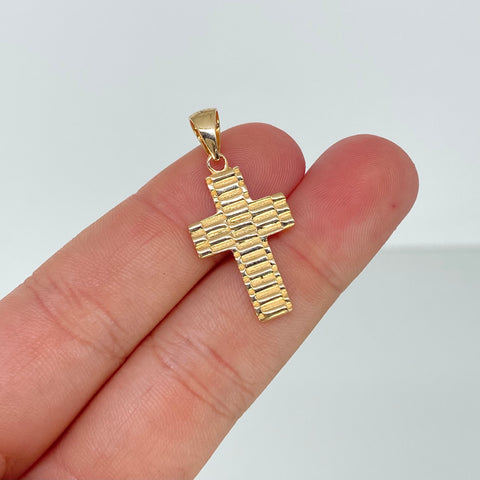 Dije Cruz Oro amarillo 2 Gr / 3 Cm †