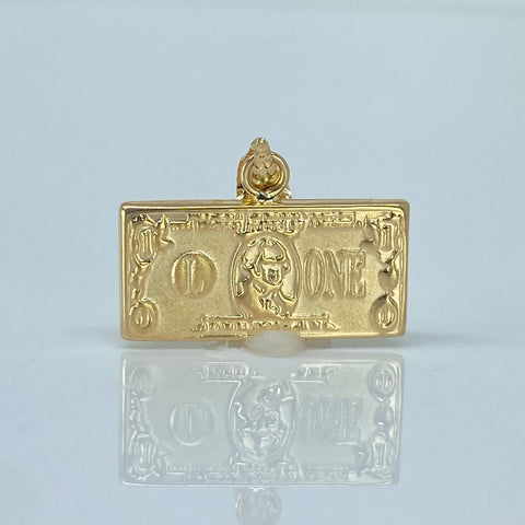 Dije Dolar Oro amarillo 0,88 Gr / 1,5 Cm †