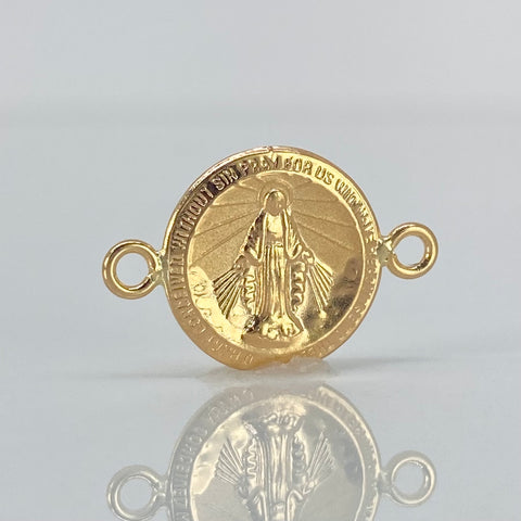 Herraje Virgen Milagrosa Oro amarillo 18k 0,7 Gr / 1,8 Cm