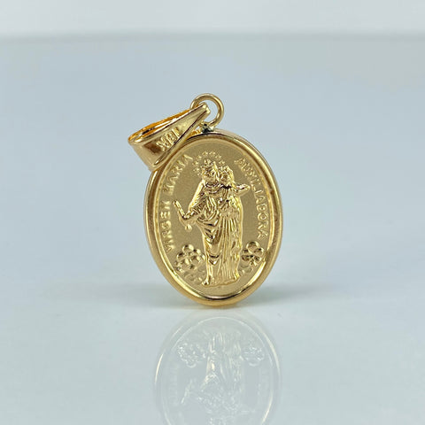 Dije Virgen Maria Auxiliadora Oro amarillo 2,4 Gr / 3,7 Cm