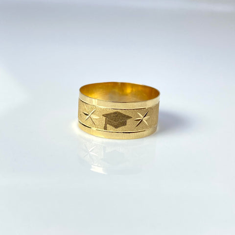 Anillo Birrete Oro amarillo 18k / Talla 6 1/2 / 1,56 Gr