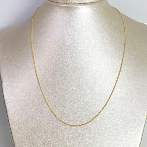 Cadena Italy Mini Franco Oro amarillo 18k 1,51 Gr / 0,7 mm / 45 Cm