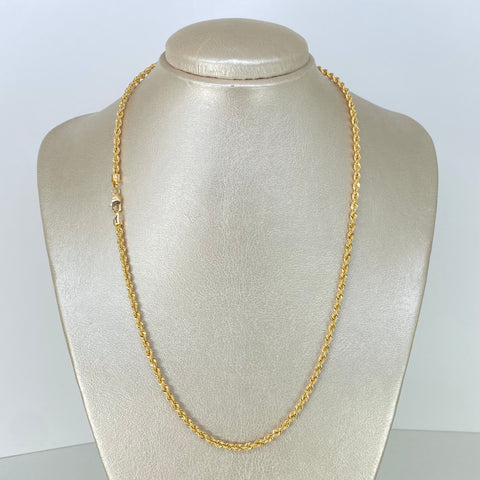 Cadena ● Lazo Oro amarillo 18k +1 / 7,45 Gr / 3 mm / 50 Cm †