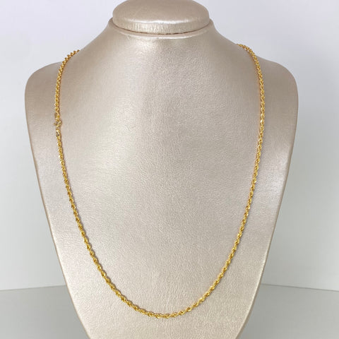 Cadena ● Lazo Oro amarillo 18k +1 / 4,8 Gr / 2,3 mm / 60 Cm *