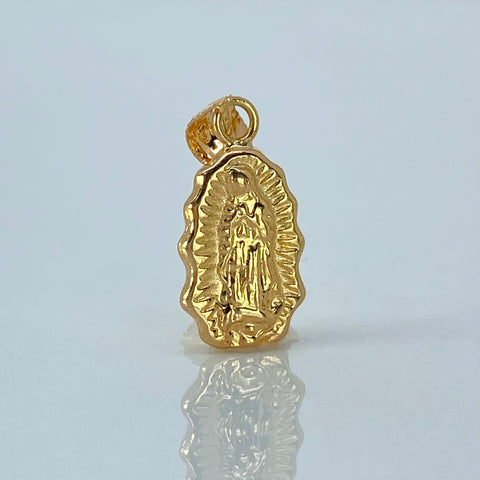 Dije Silueta Virgen Guadalupe Oro amarillo 0,45 Gr / 1,8 Cm †